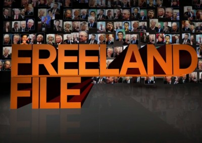 “Freeland File” Show Open Template